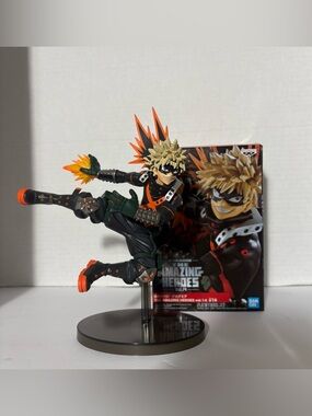 Bandai Spirits My Hero Academia Katsuki Bakugo Figure With Box Japan Anime